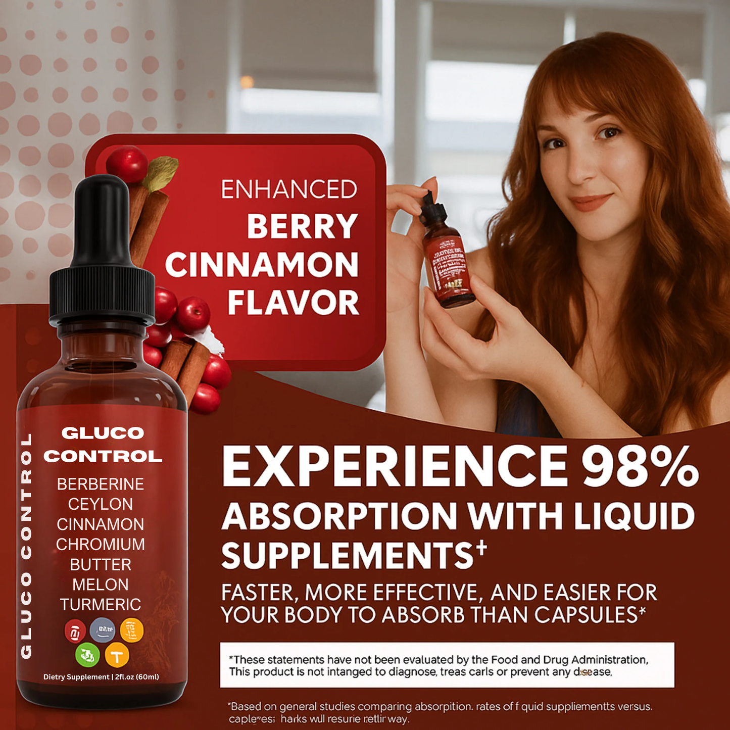 Organic Ceylon Cinnamon Berberine Liquid Drops