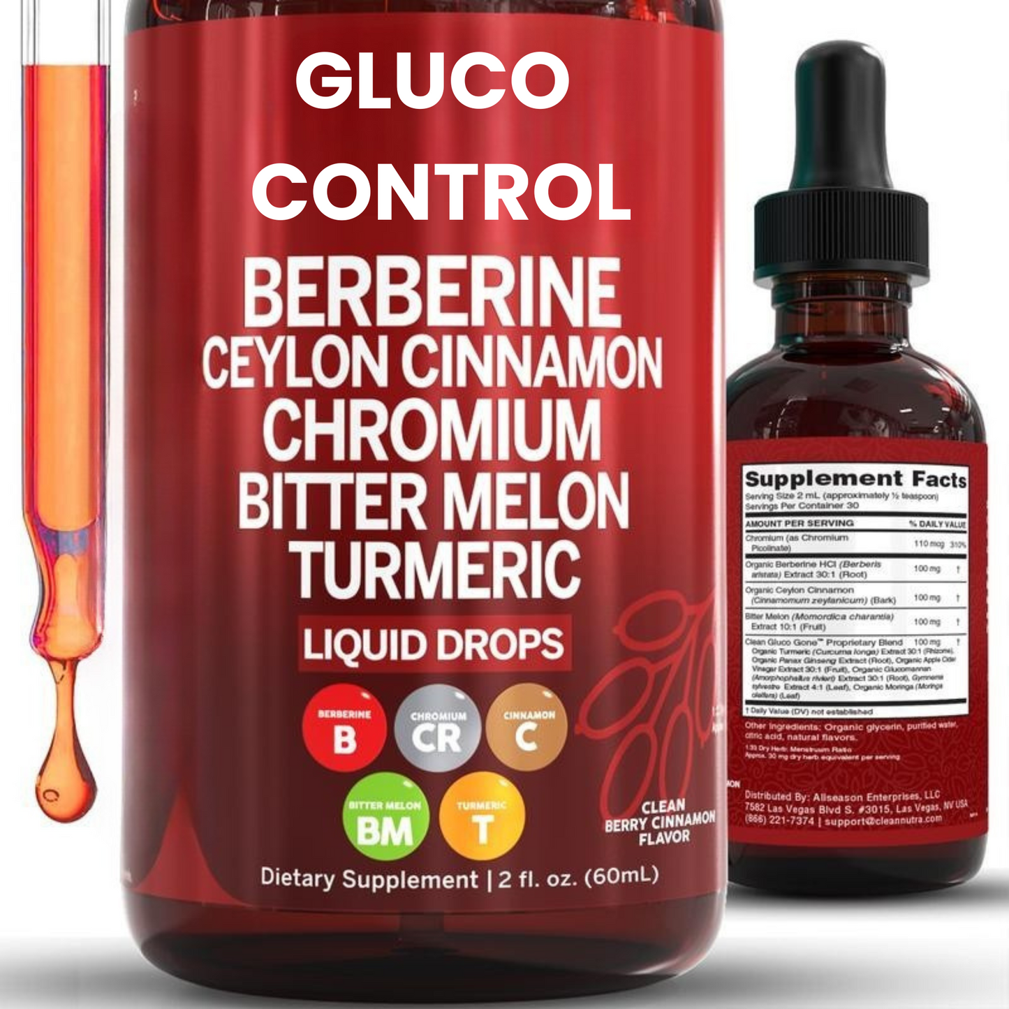 Organic Ceylon Cinnamon Berberine Liquid Drops